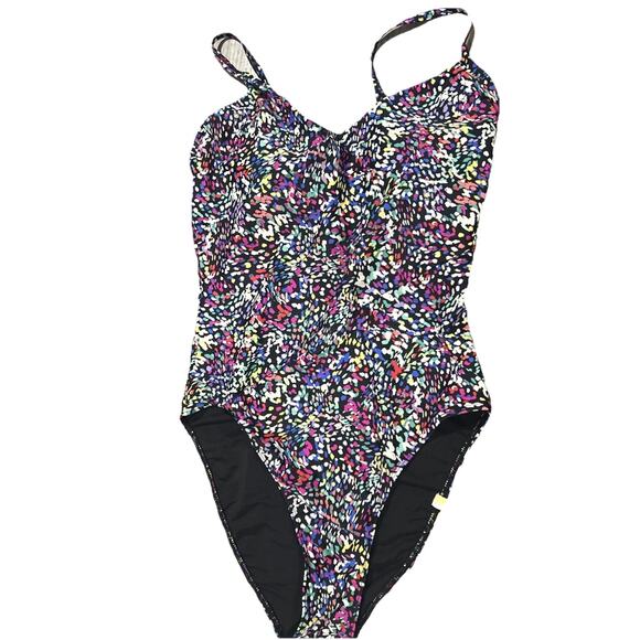 Summersalt Other - Summersalt Swimsuit Size 6 Multicolored Dots One piece, Spaghetti straps, padded